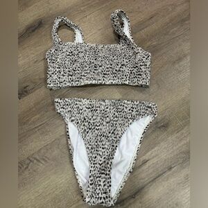 NWOT Pink Lily High-Waisted Bikini Set